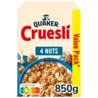 Quaker Cruesli 4 nuts value pack