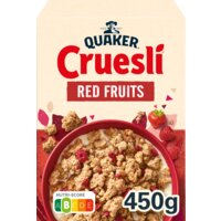 Een afbeelding van Quaker Cruesli rood fruit