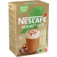 Een afbeelding van Nescafé Hazelnut latte oploskoffie