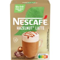Een afbeelding van Nescafé Hazelnut latte oploskoffie