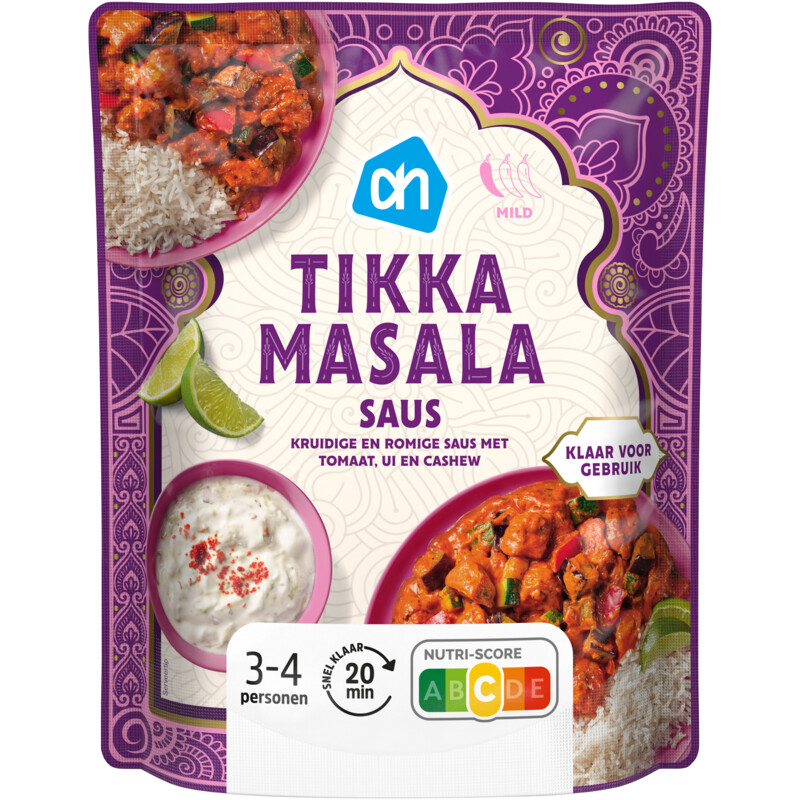 Een afbeelding van AH Tikka masala saus