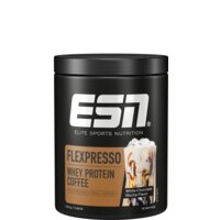 Een afbeelding van ESN Flexpresso whey protein coffee mocha