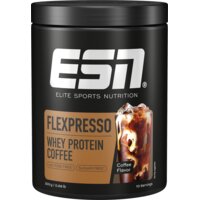 Een afbeelding van ESN Flexpresso whey protein coffee