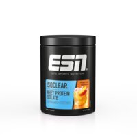 Een afbeelding van ESN Isoclear whey protein peach iced tea