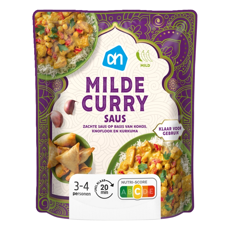 Milde curry saus
