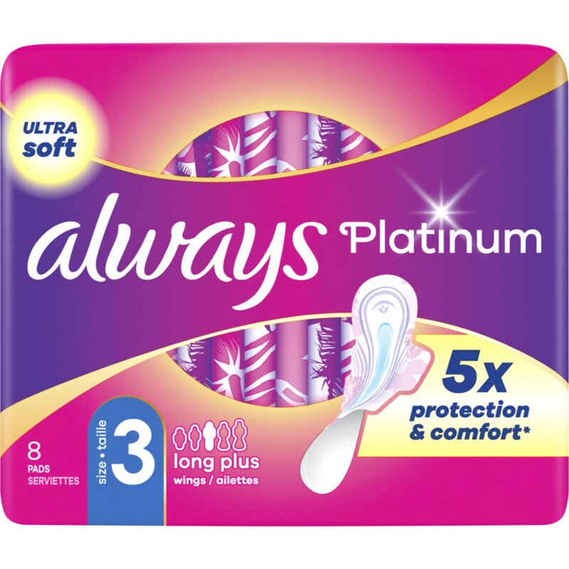 Een afbeelding van Always Platinum night maandverband