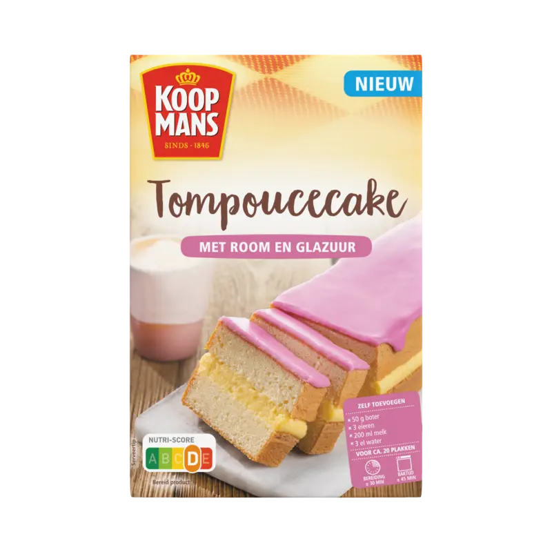 Tompoucecake Met Room En Glazuur