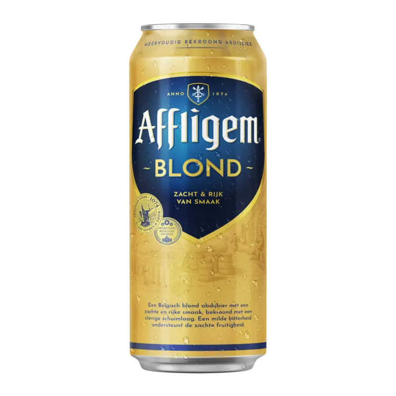 Blond bier blik