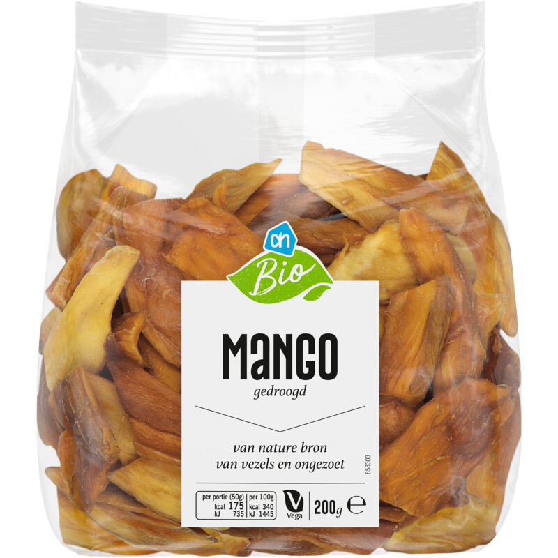 Een afbeelding van AH Biologisch Mango gedroogd
