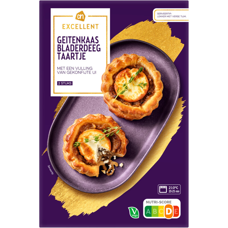 Een afbeelding van AH Excellent Geitenkaas bladerdeeg taartje