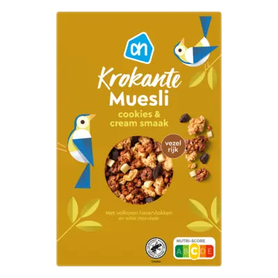pdp-image-AH Krokante muesli cookies & cream smaak