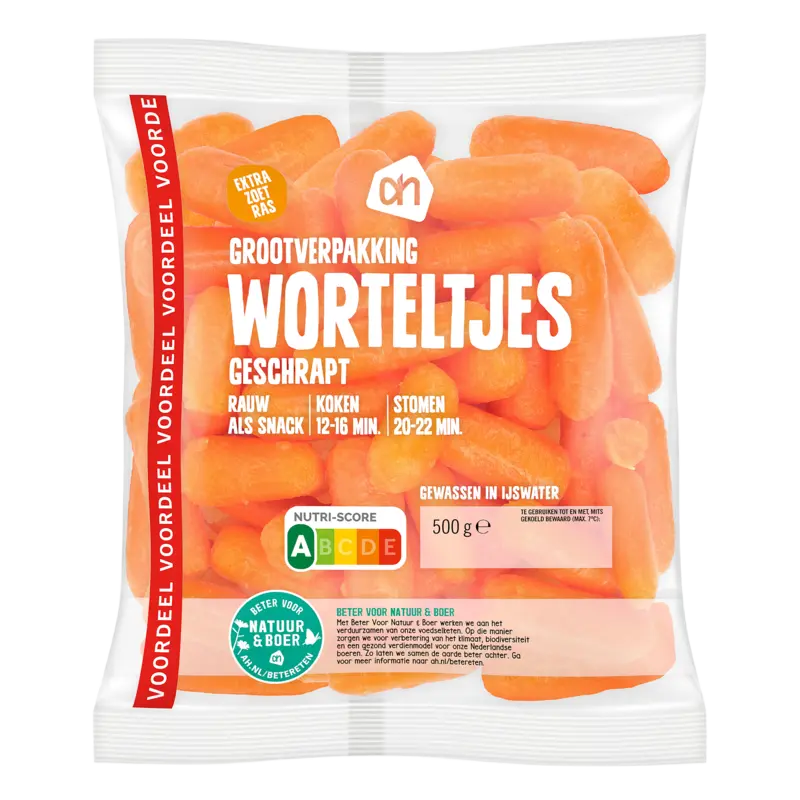 AH Geschrapte worteltjes grootverpakking