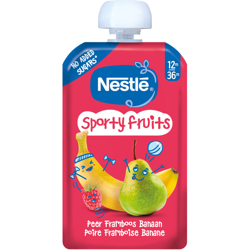 Een afbeelding van Nestlé Sporty fruits knijpfruit peer 12m+