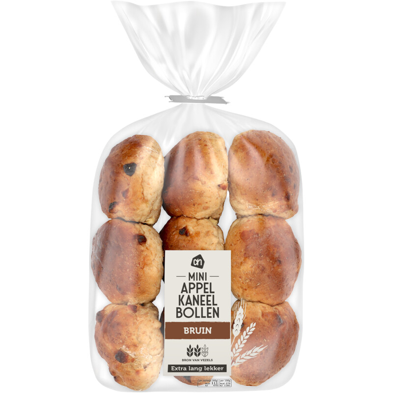 Een afbeelding van AH Extra lang lekker mini appel kaneel bol