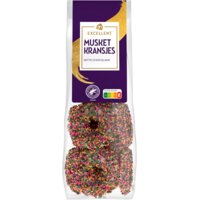 Een afbeelding van AH Excellent Musket kransjes witte chocolade