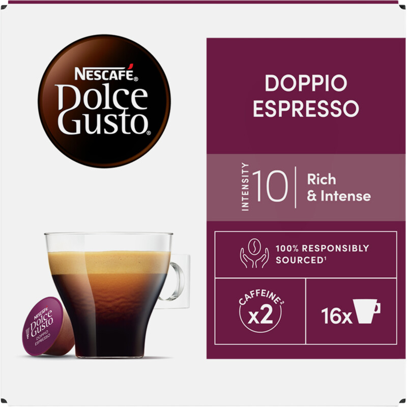 Een afbeelding van Nescafé Dolce Gusto Double espresso capsules