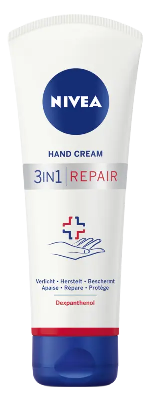 NIVEA 3in1 repair handcréme 24u hydratatie