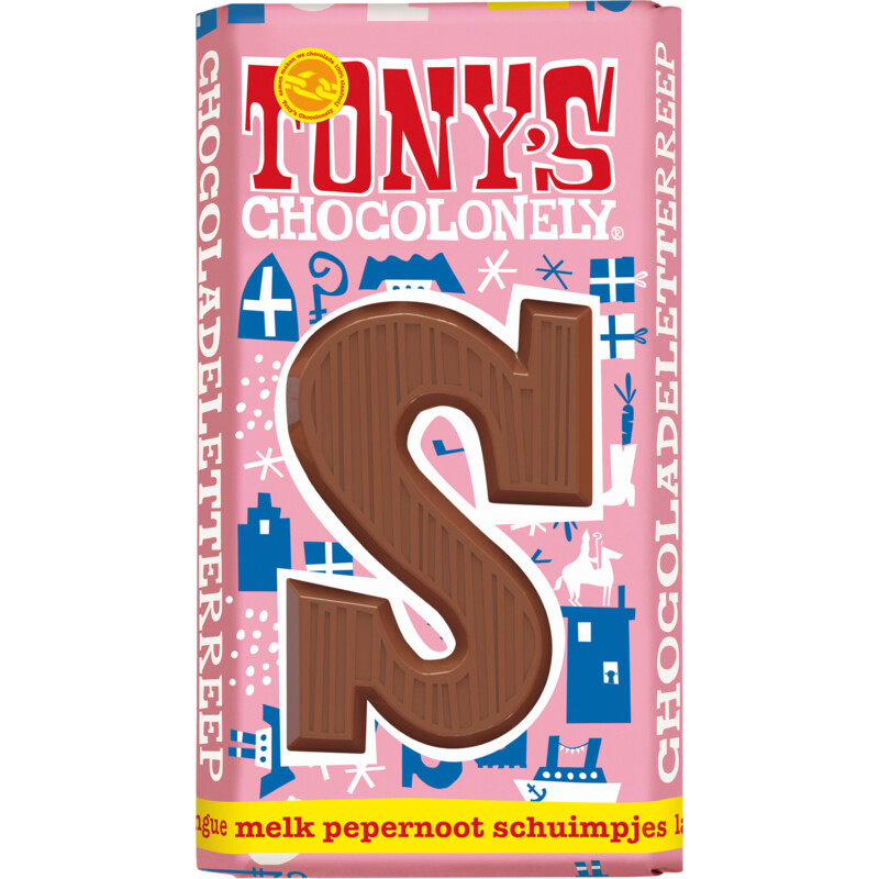 Een afbeelding van Tony's Chocolonely Melk pepernoot schuimpje