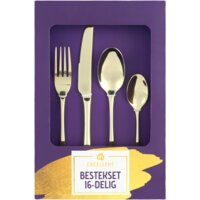 Een afbeelding van AH Excellent Bestekset 16-delig goudkleurig