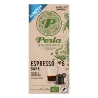 Perla Biologisch Espresso dark capsules