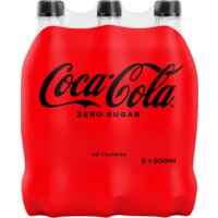 Een afbeelding van Coca-Cola Zero sugar 6-pack bel