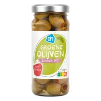 AH Groene olijven met paprika