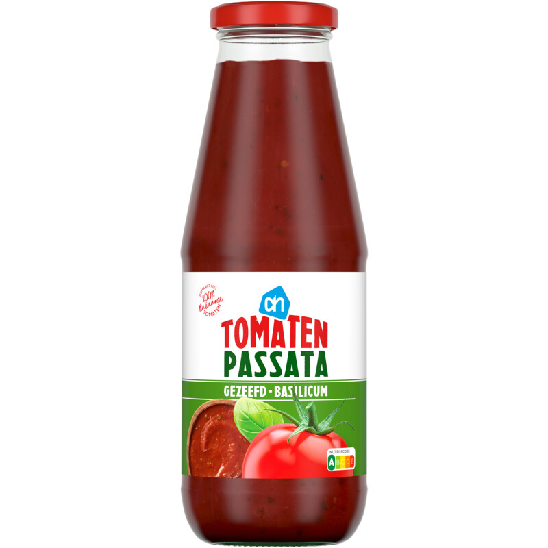Een afbeelding van AH Tomaten passata gezeefd basilicum