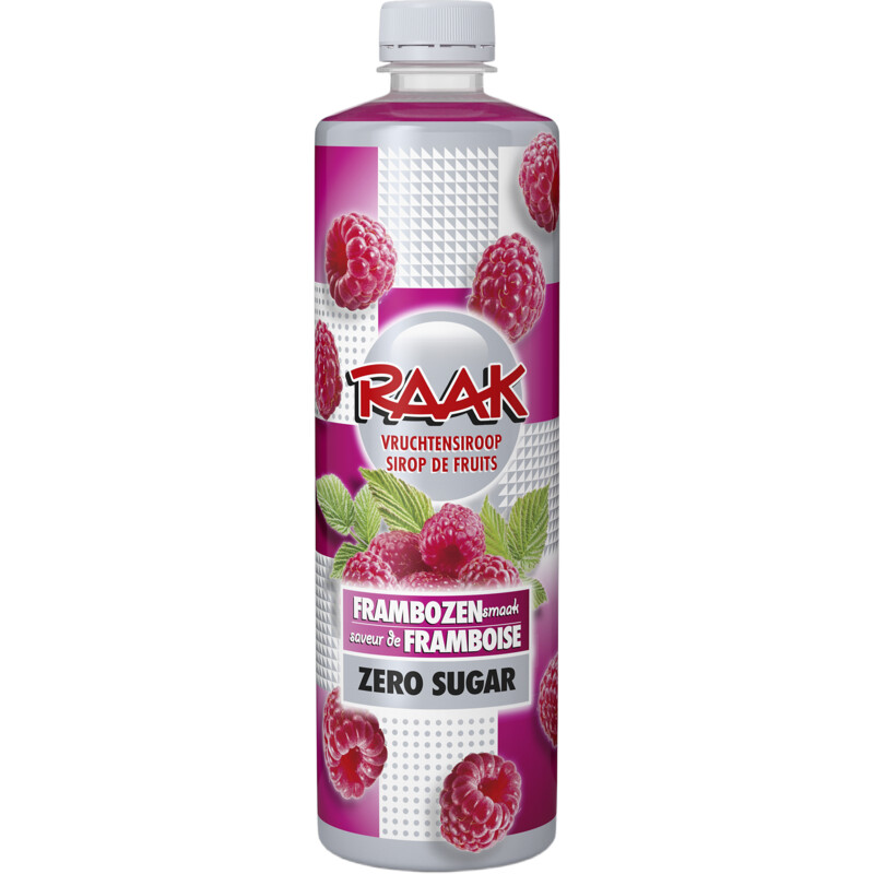 Een afbeelding van Raak Vruchtensiroop frambozen zero sugar