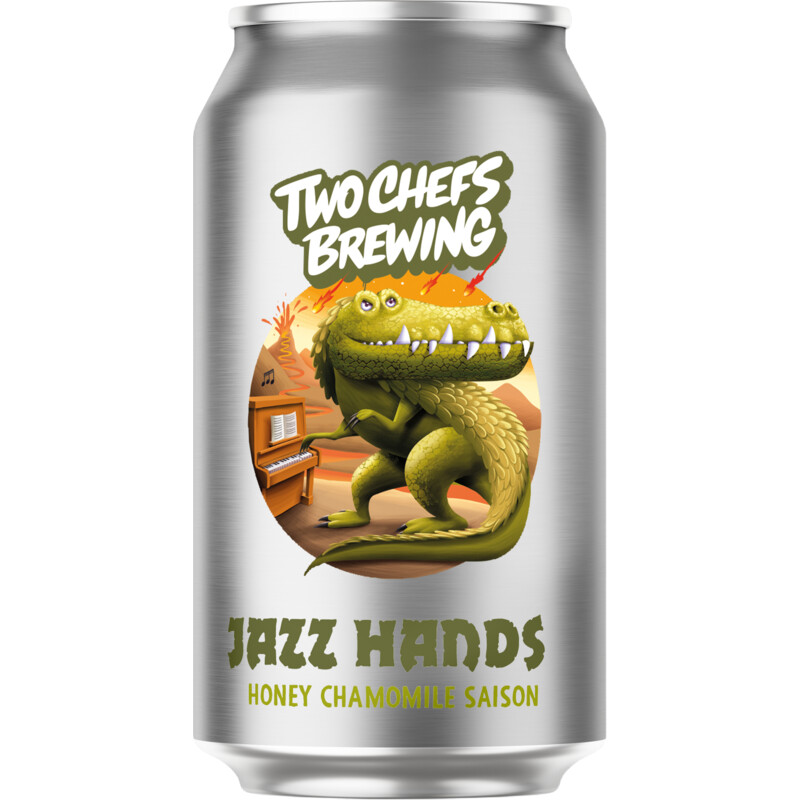 Een afbeelding van Two Chefs Brewing Jazz hands honey camamille saison