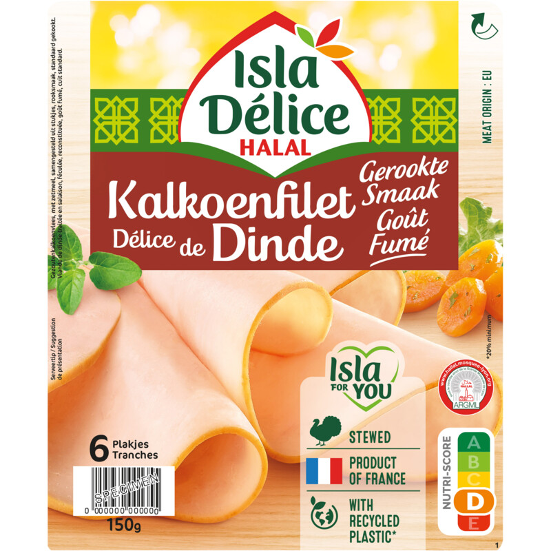 Een afbeelding van Isla Délice Gerookte kalkoenfilet