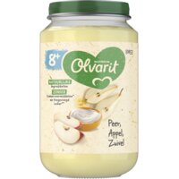 Een afbeelding van Olvarit Peer appel zuivel 8m+