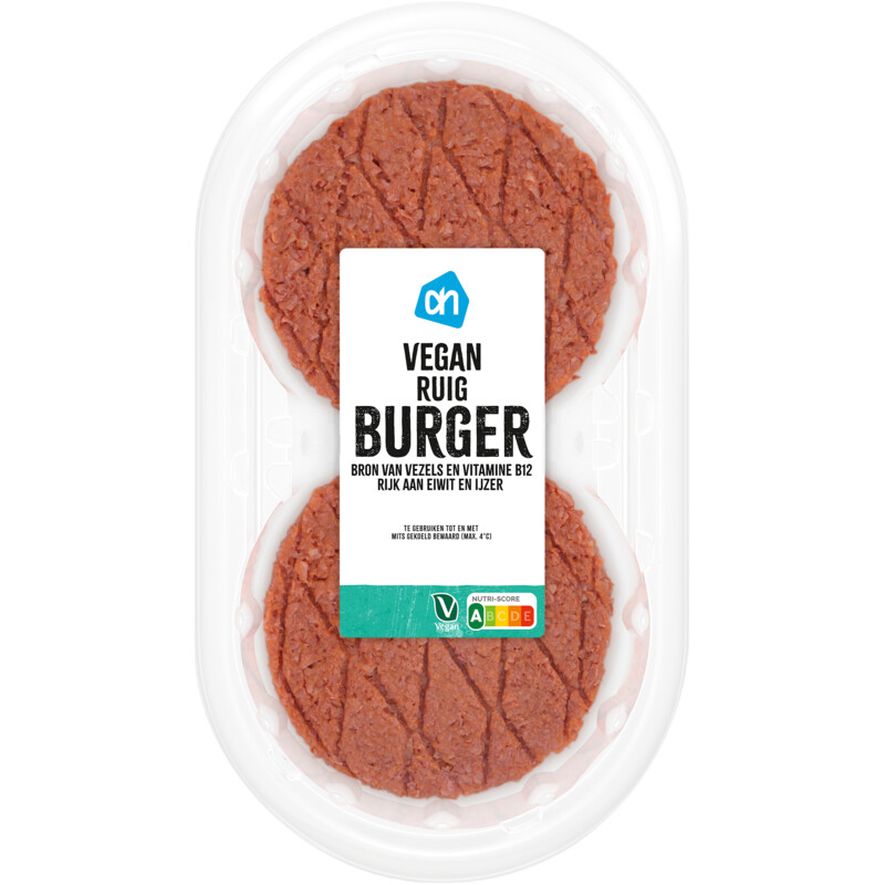 Een afbeelding van AH Vegan ruig burger