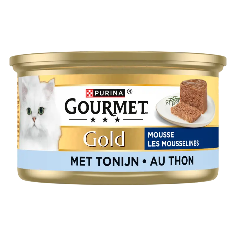 Gold Mousse Kattenvoer nat met Tonijn