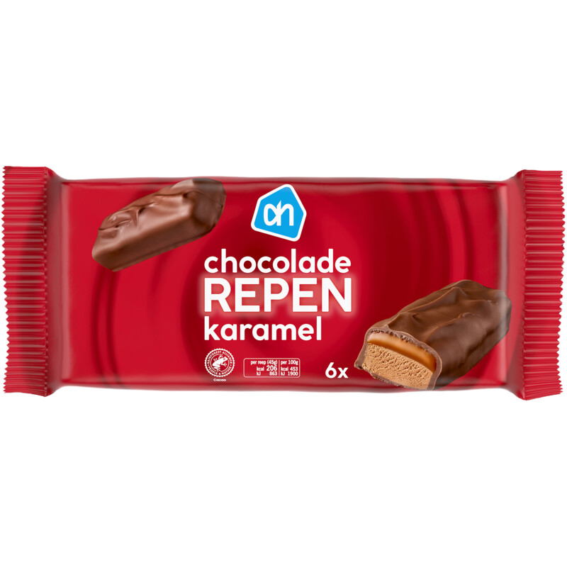 Een afbeelding van AH Chocolade repen karamel