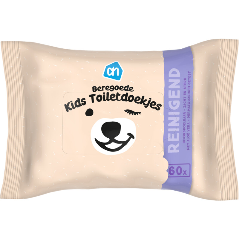 Een afbeelding van AH Beregoede kids toiletdoekjes