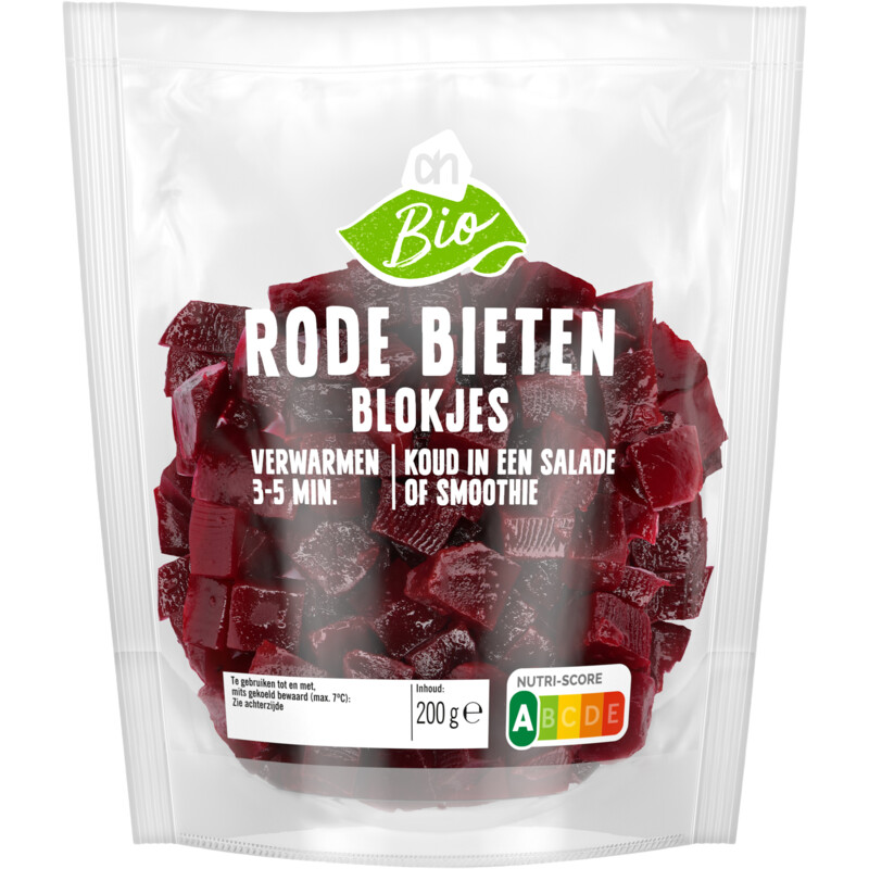 Een afbeelding van AH Biologisch Rode bieten blokjes