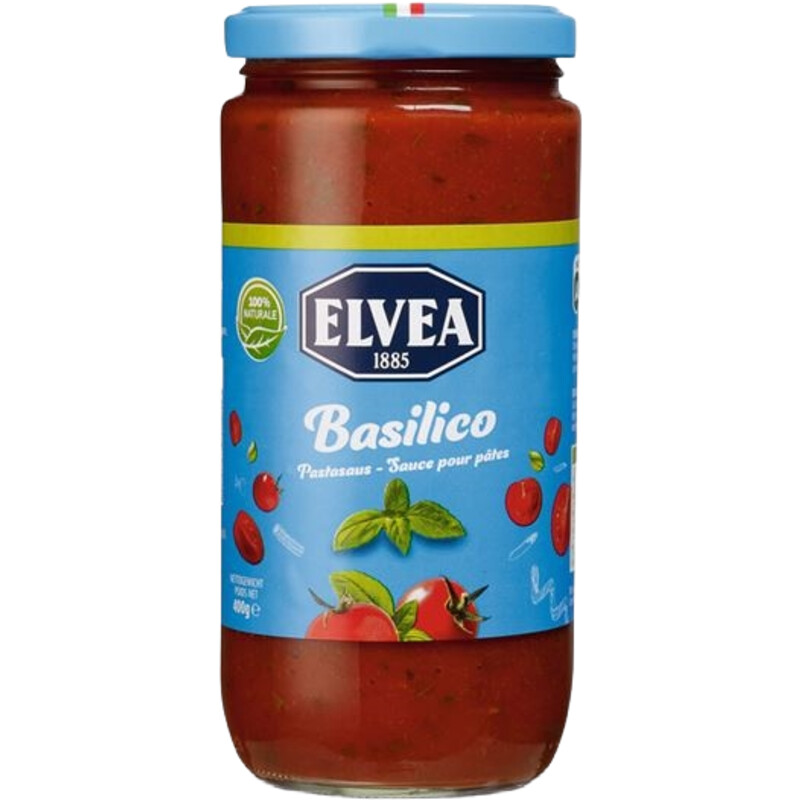 Een afbeelding van Elvea Pastasaus Basilico 400g bel