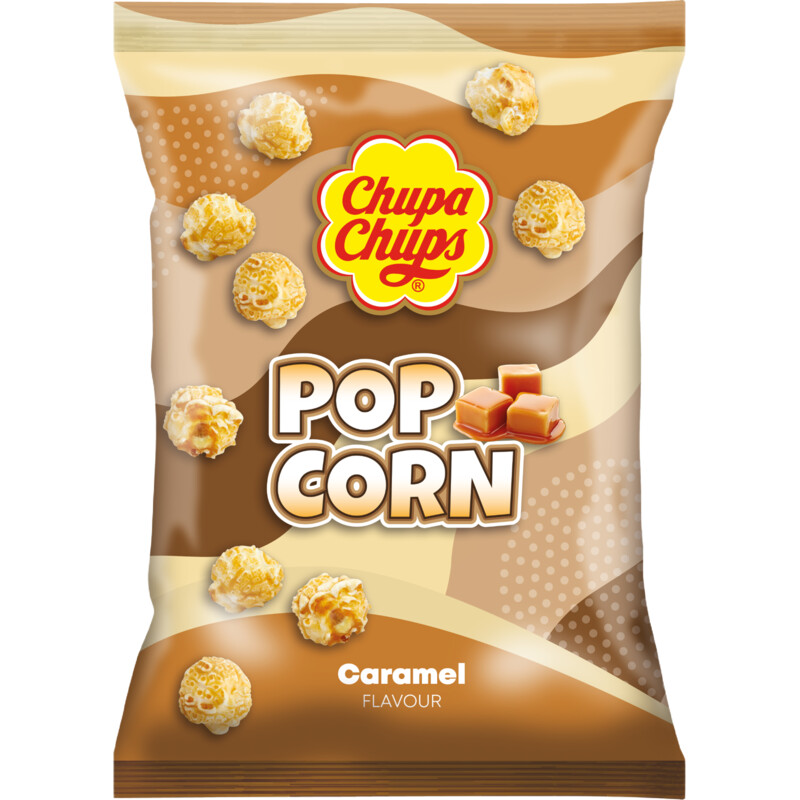 Een afbeelding van Chupa Chups Popcorn caramel