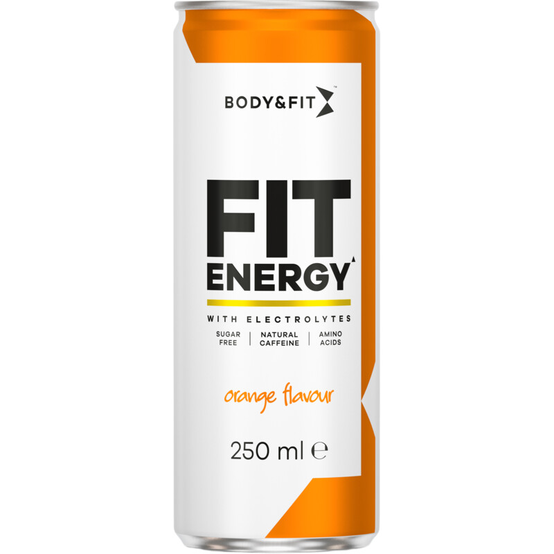 Een afbeelding van Body & Fit Fit energy orange flavour