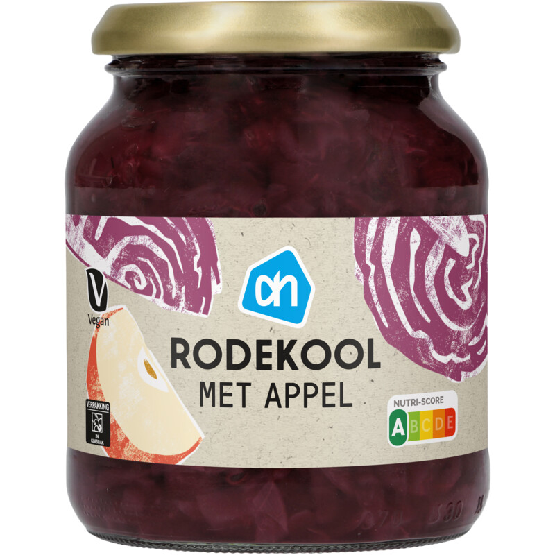 Een afbeelding van AH Rode kool met appel