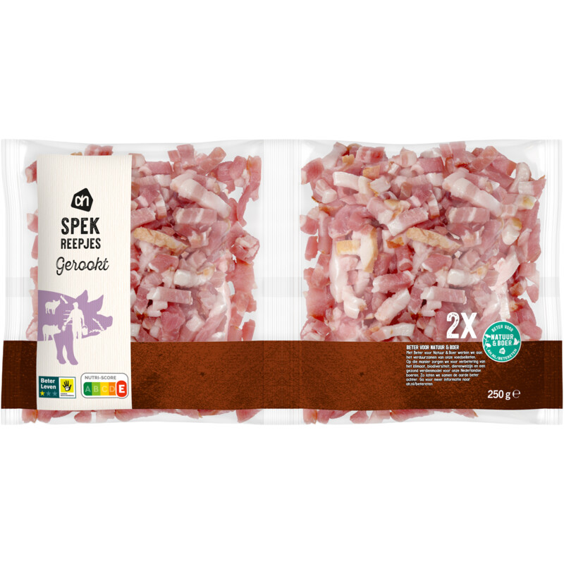 Een afbeelding van AH Spekreepjes gerookt