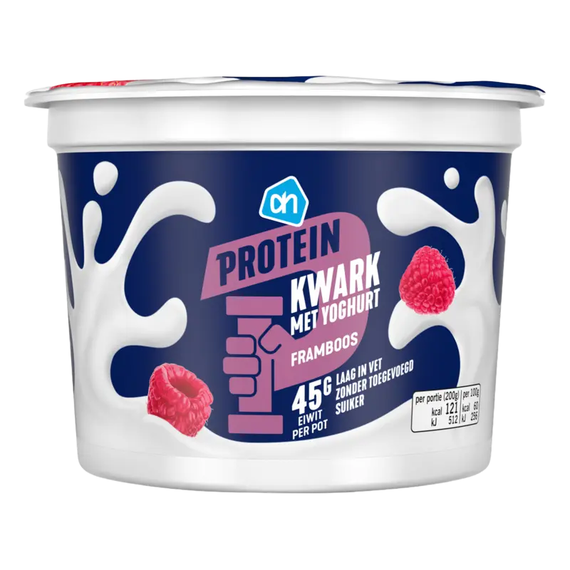 Protein kwark met yoghurt framboos