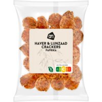 Een afbeelding van AH Haver & lijnzaad crackers paprika