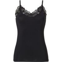 Een afbeelding van Ten Cate Dames spaghetti top kant black maat M