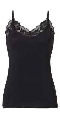 pdp-image-Ten Cate Dames spaghetti top kant black maat M
