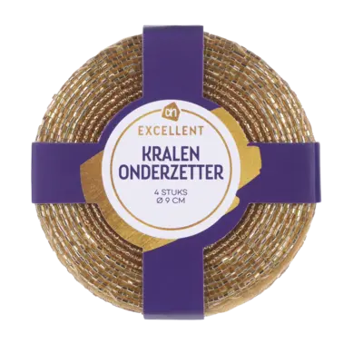pdp-image-AH Onderzetters kralen goudkleurig