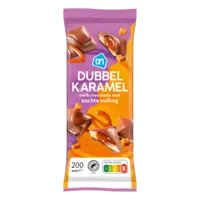 AH Reep melkchocolade dubbel karamel