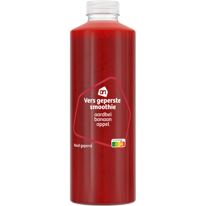 Een afbeelding van AH Vers geperste smoothie aardbei banaan