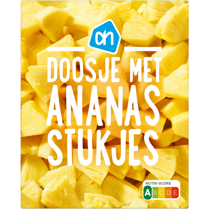 Een afbeelding van AH Doosje met ananas stukjes