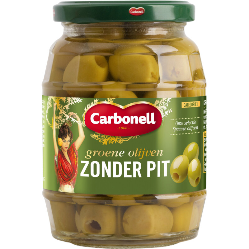 Een afbeelding van Carbonell Groene olijven zonder pit